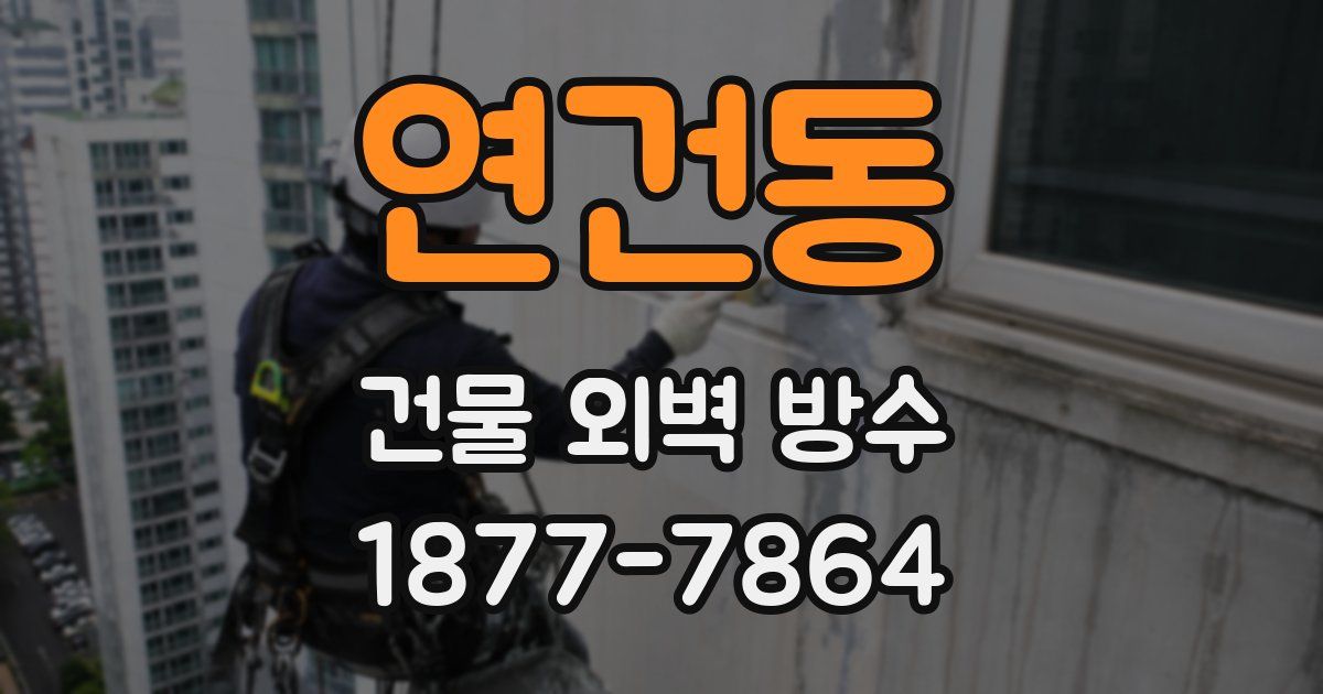 연건동 건물 외벽 방수