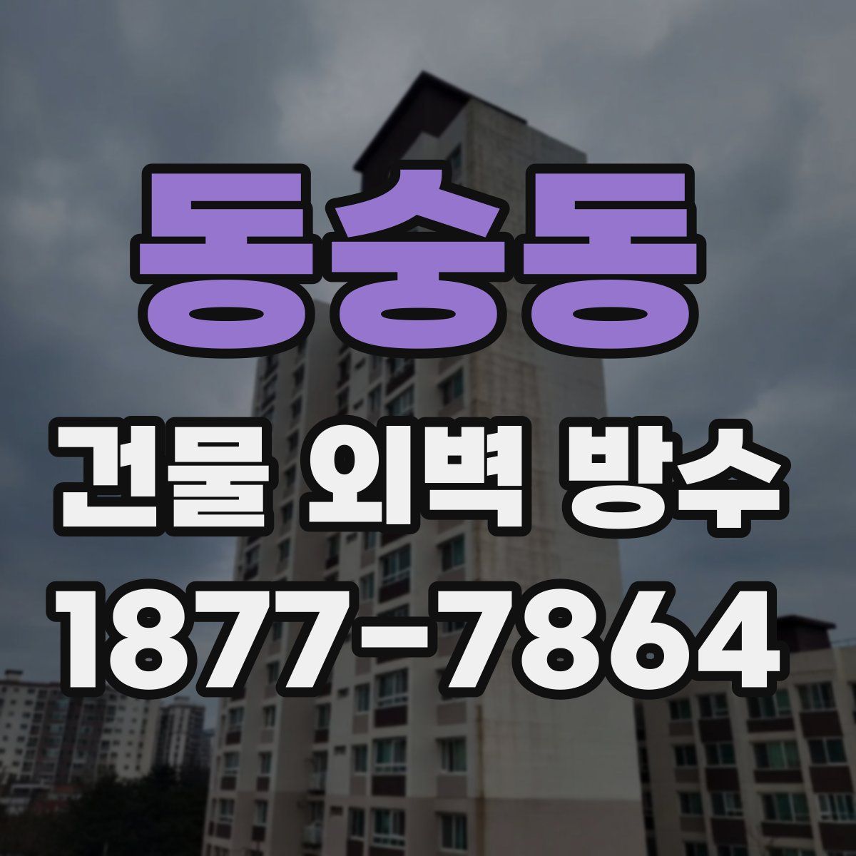 동숭동 건물 외벽 방수