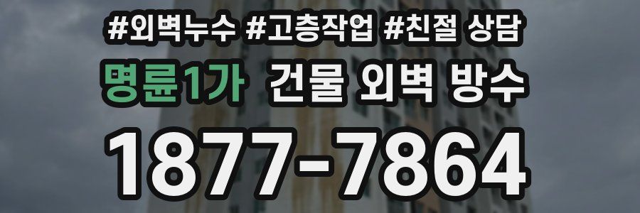 명륜1가 건물 외벽 방수