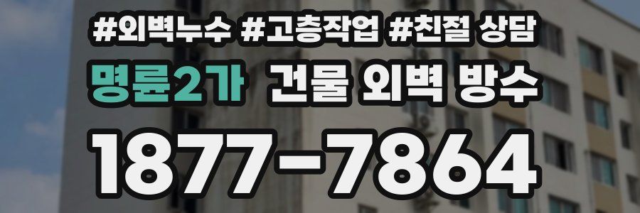 명륜2가 건물 외벽 방수