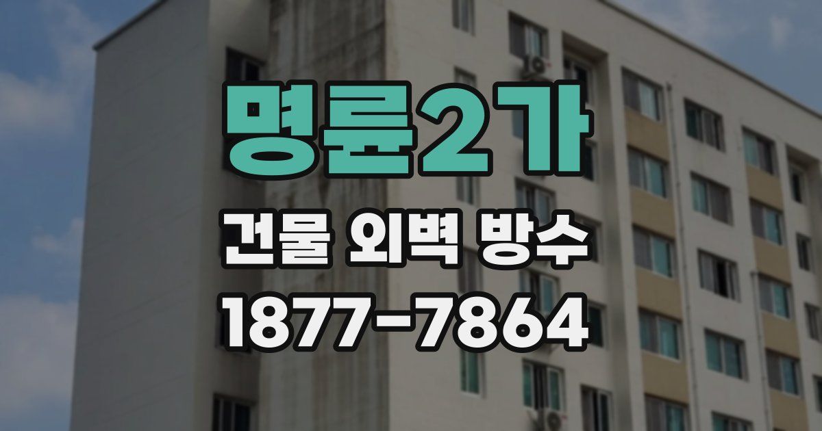 명륜2가 건물 외벽 방수