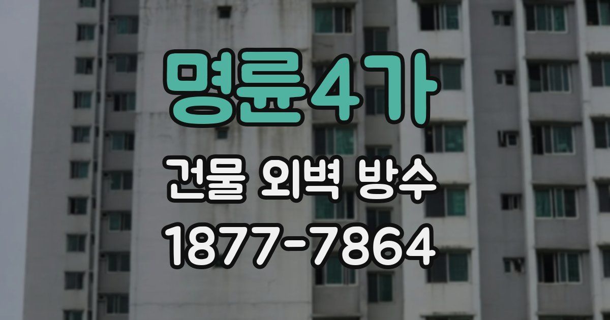 명륜4가 건물 외벽 방수