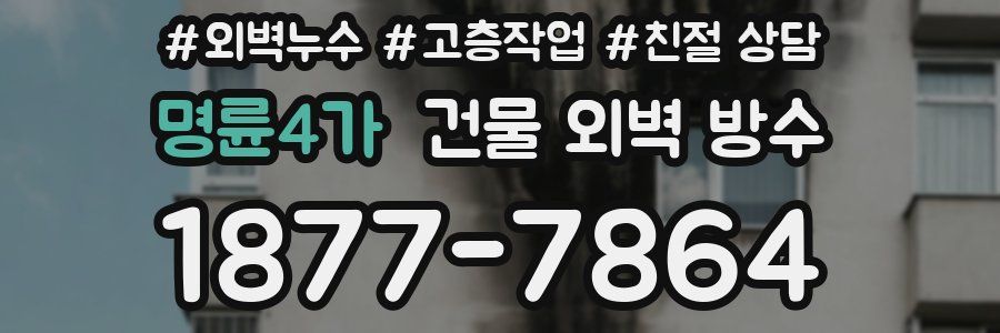 명륜4가 건물 외벽 방수