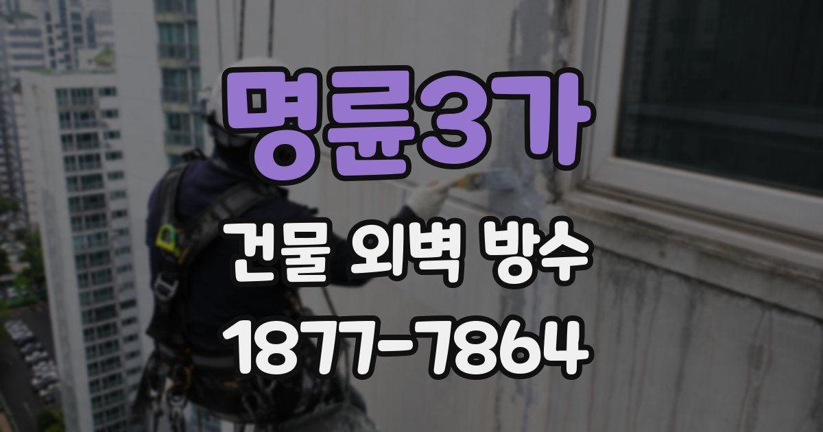 명륜3가 건물 외벽 방수