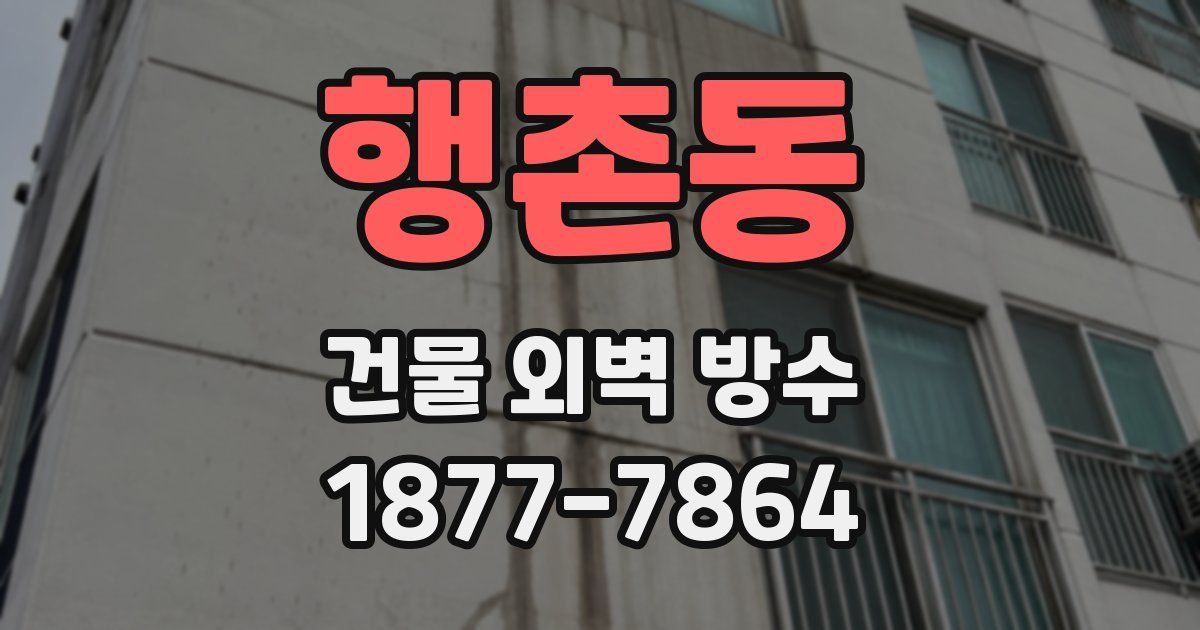 행촌동 건물 외벽 방수