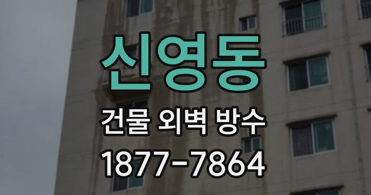 신영동 건물 외벽 방수