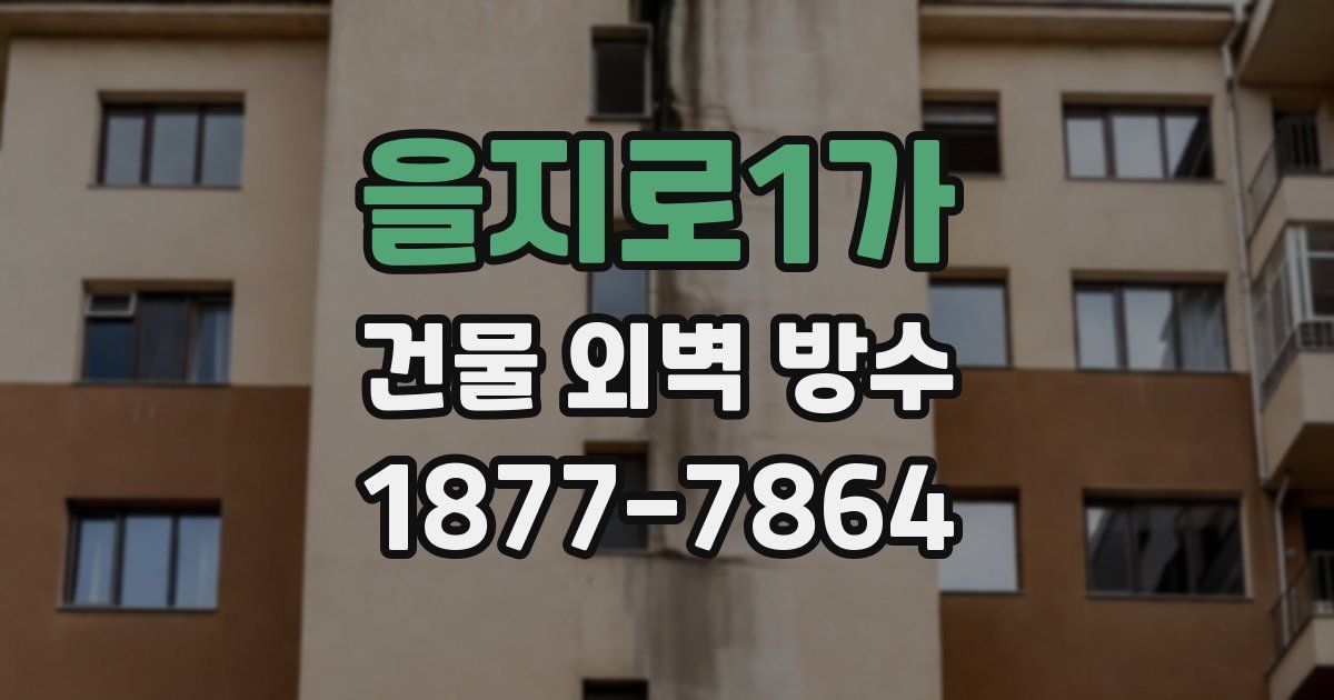 을지로1가 건물 외벽 방수