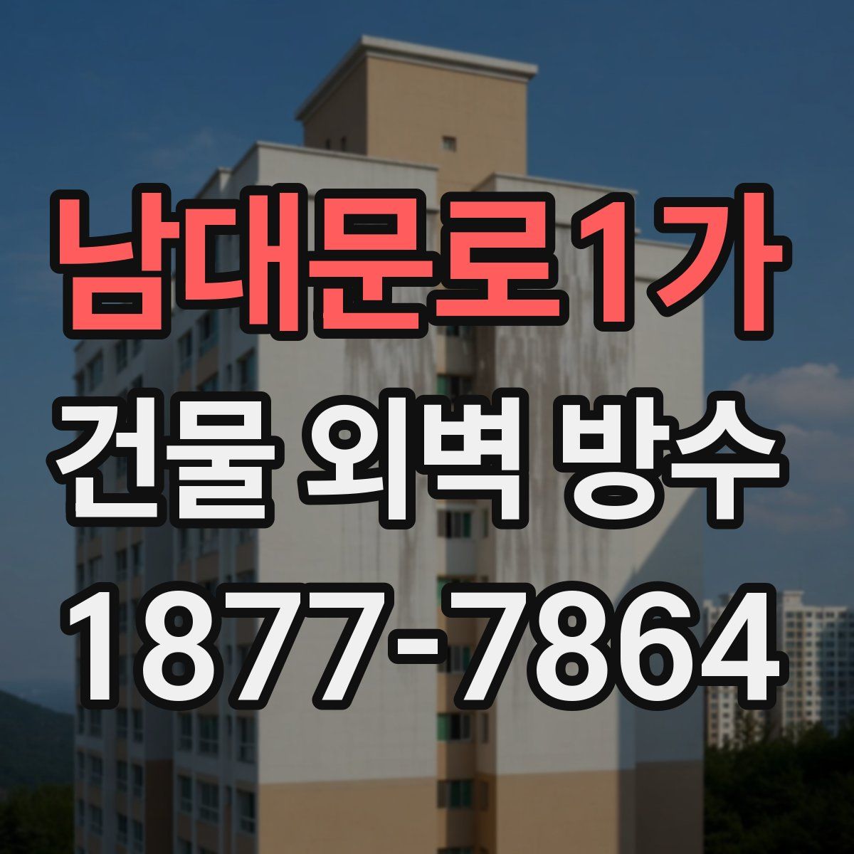 남대문로1가 건물 외벽 방수