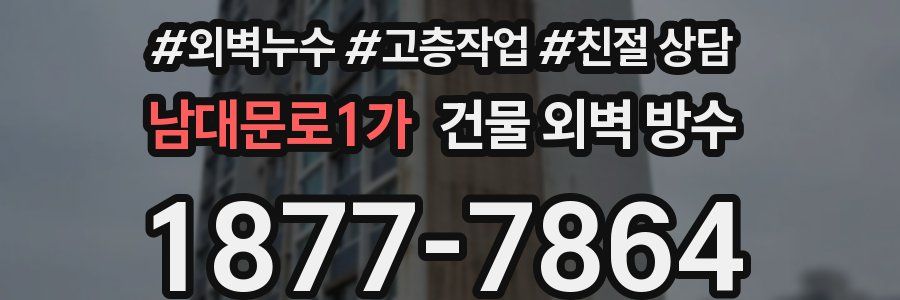 남대문로1가 건물 외벽 방수