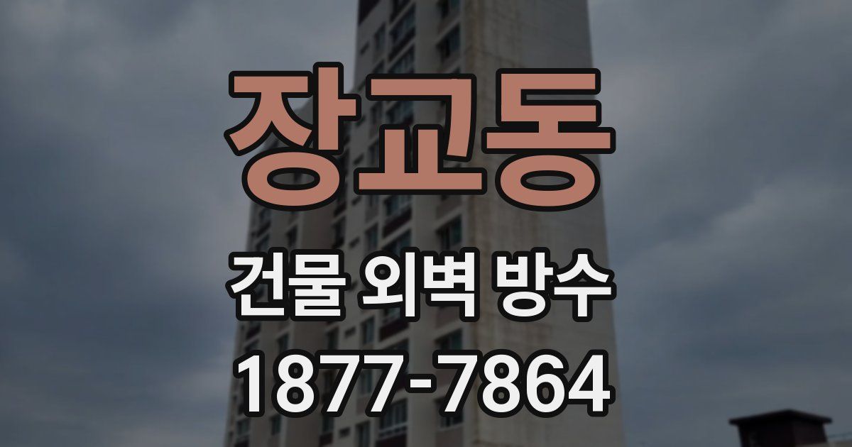 장교동 건물 외벽 방수