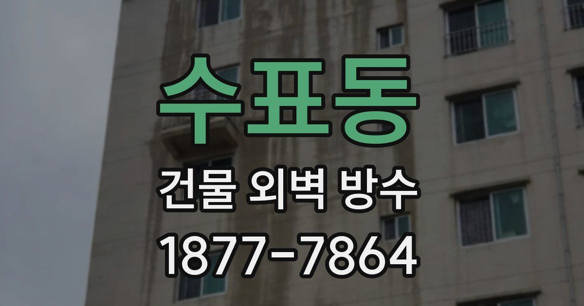 수표동 건물 외벽 방수