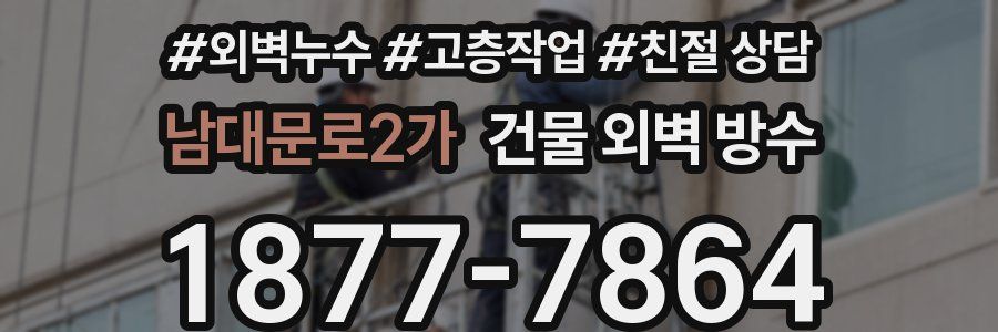 남대문로2가 건물 외벽 방수