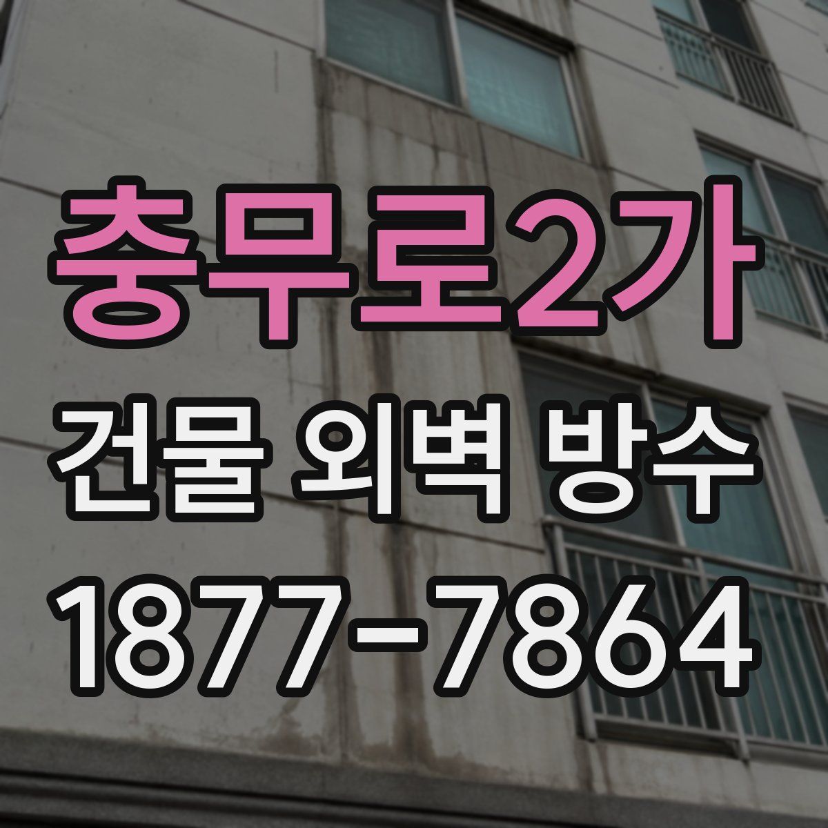 충무로2가 건물 외벽 방수