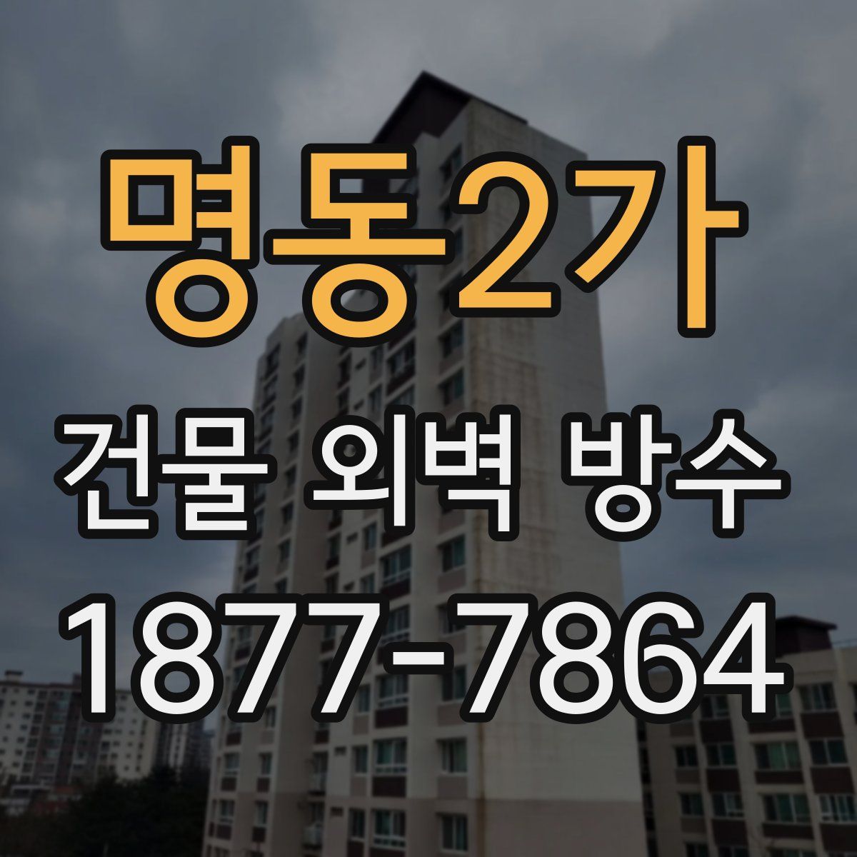 명동2가 건물 외벽 방수
