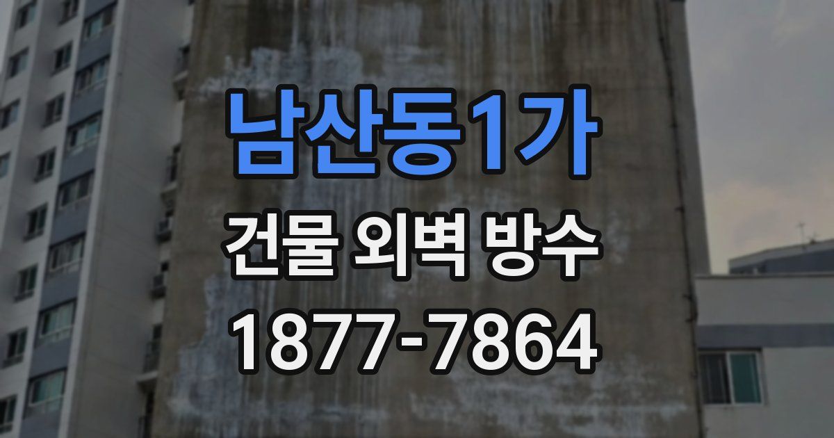 남산동1가 건물 외벽 방수