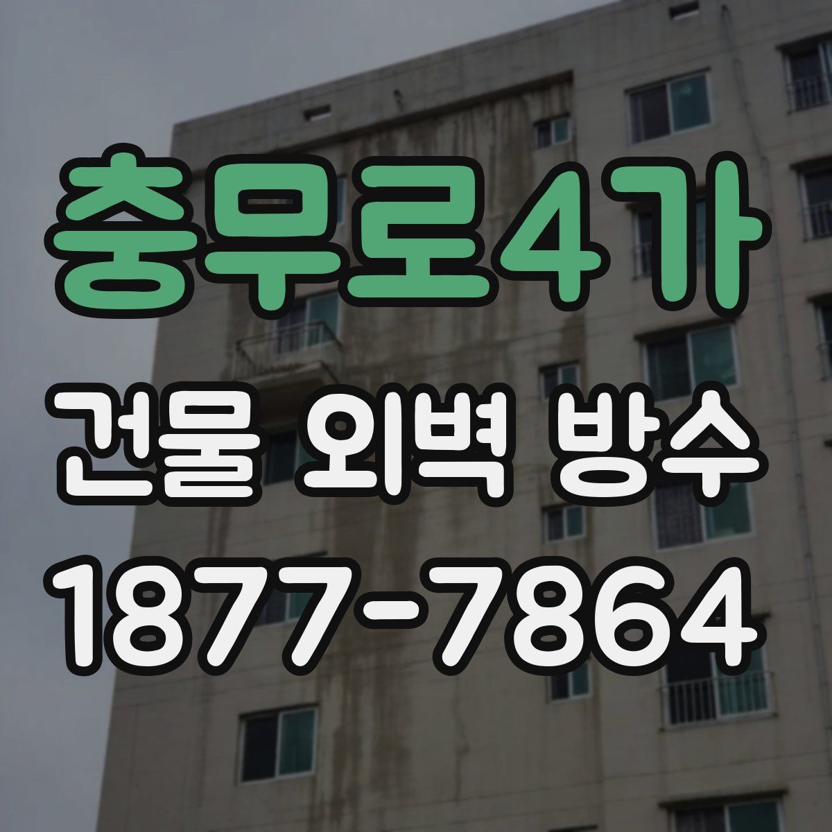 충무로4가 건물 외벽 방수