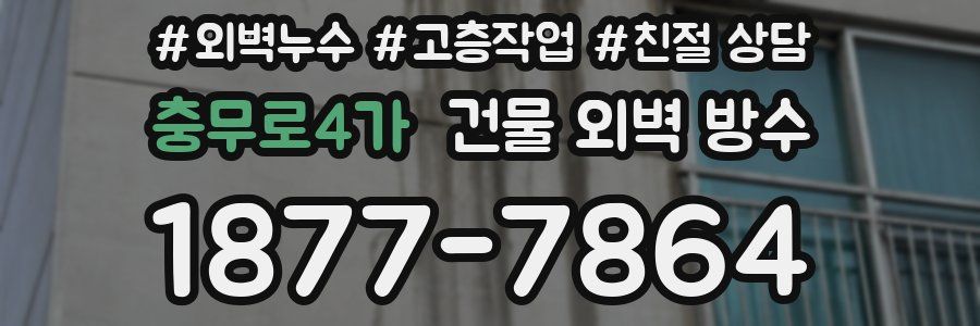충무로4가 건물 외벽 방수
