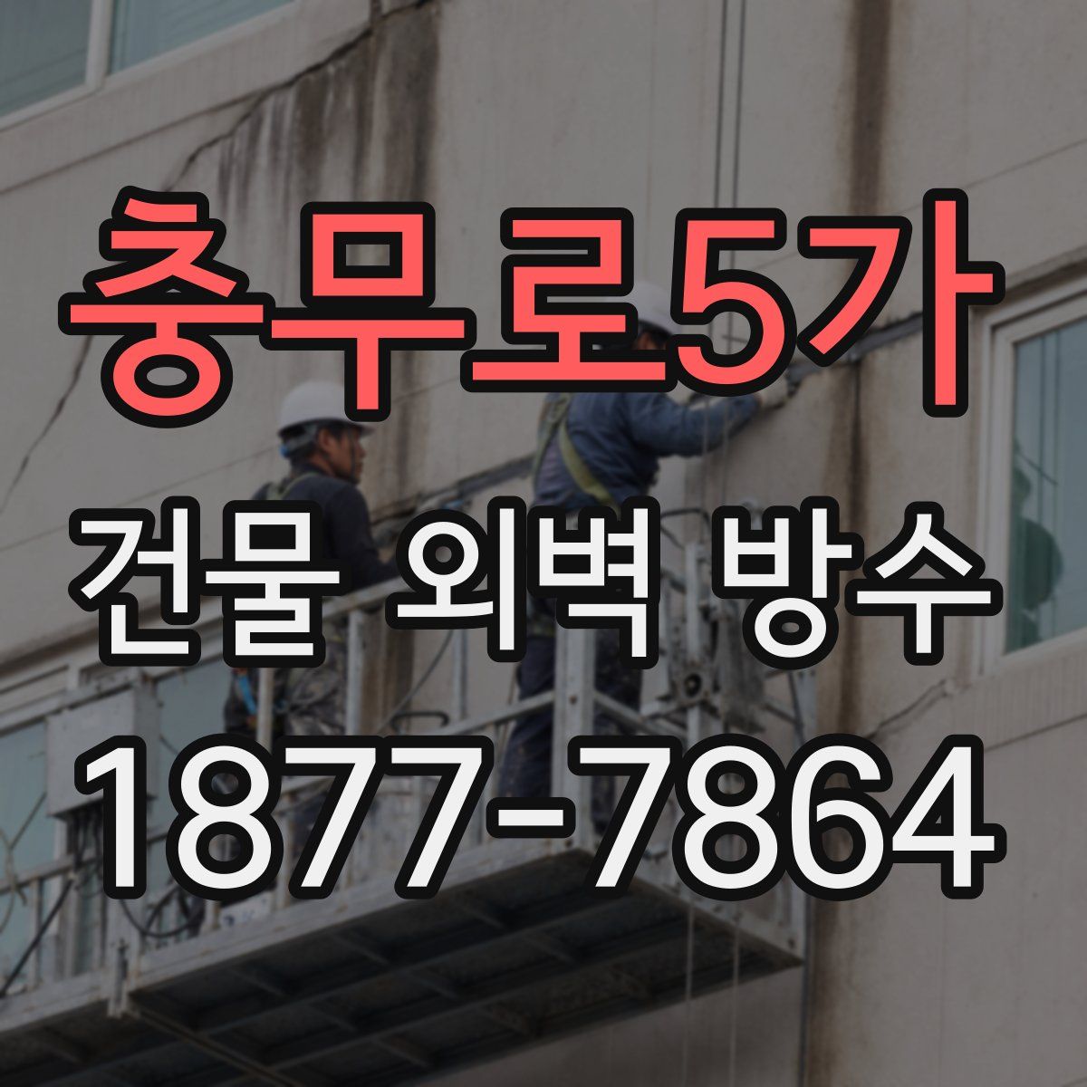 충무로5가 건물 외벽 방수