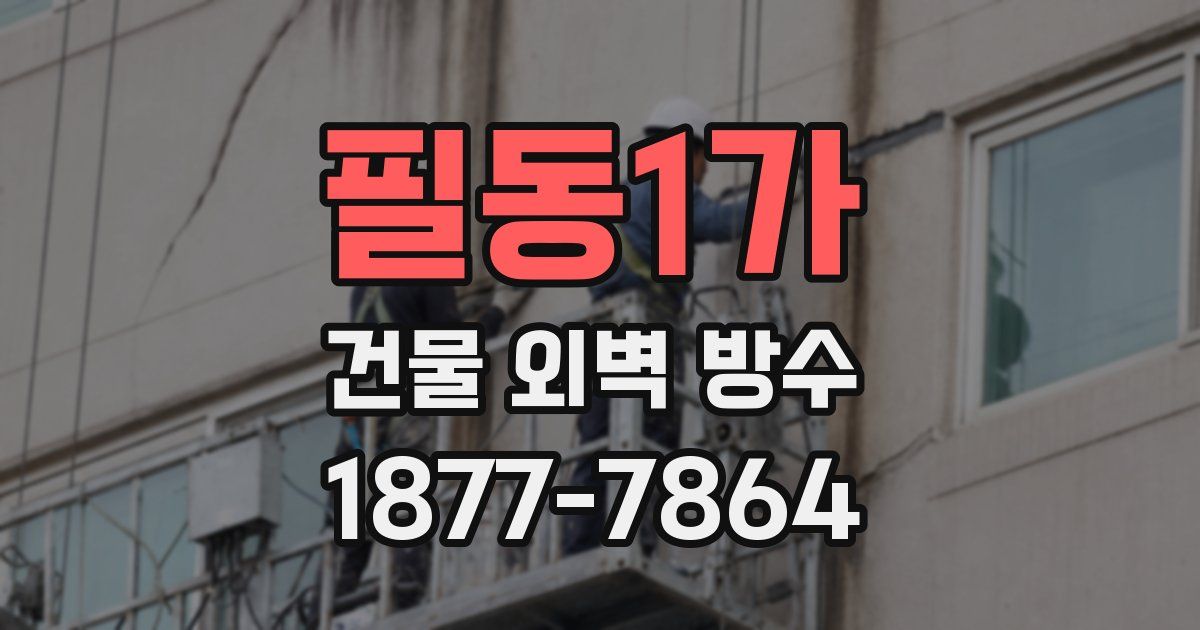 필동1가 건물 외벽 방수