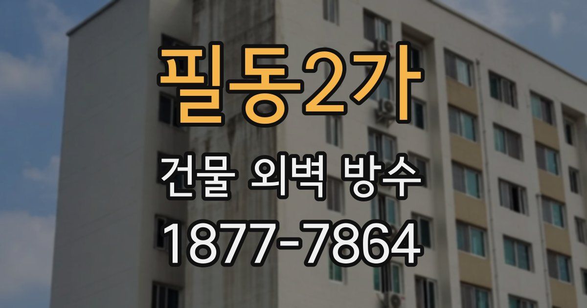 필동2가 건물 외벽 방수
