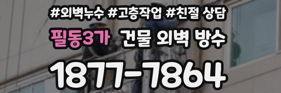필동3가 건물 외벽 방수