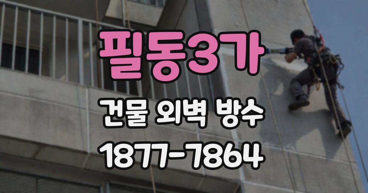 필동3가 건물 외벽 방수