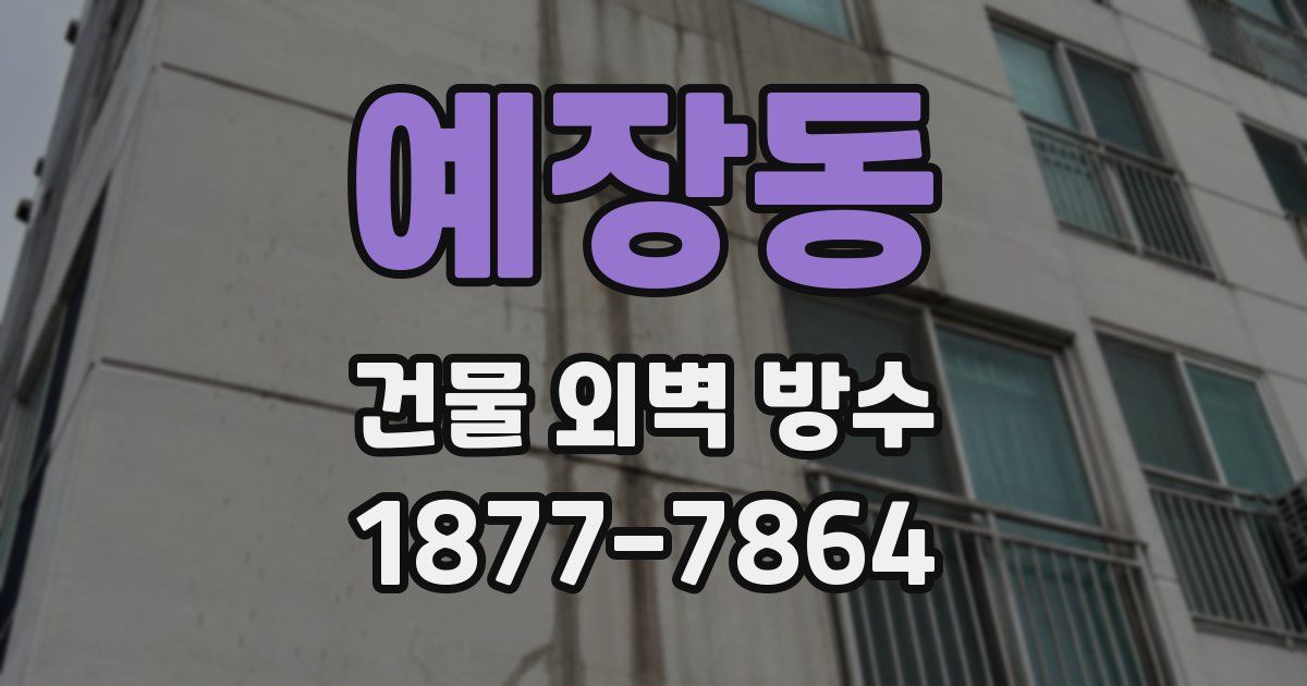 예장동 건물 외벽 방수
