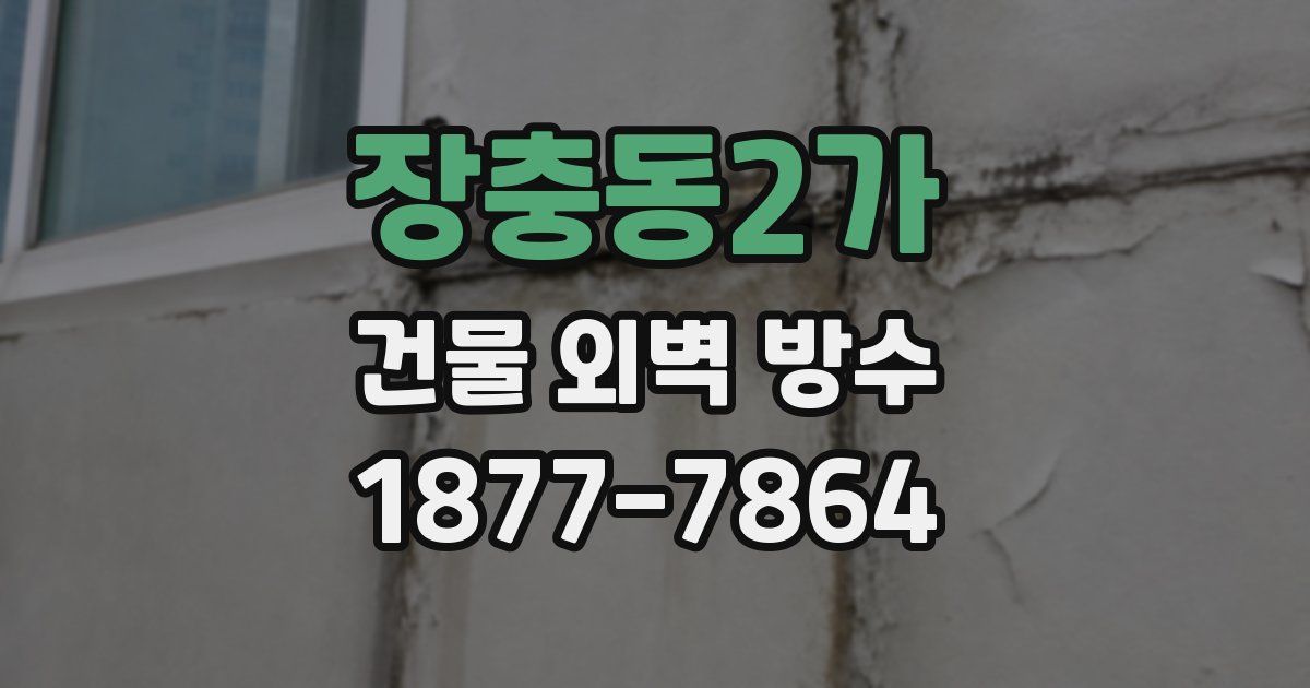 장충동2가 건물 외벽 방수
