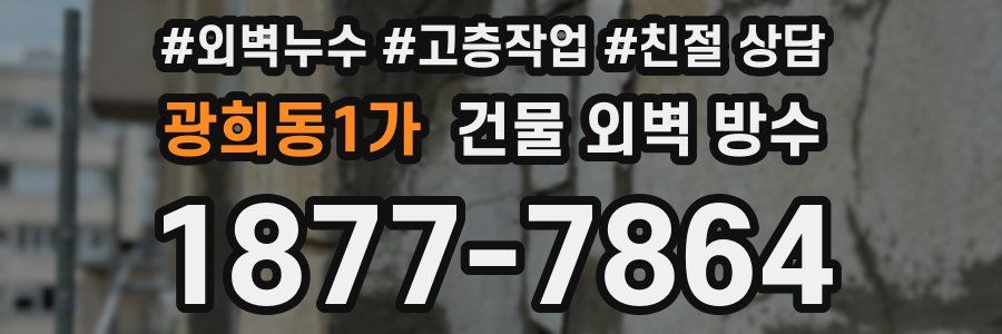 광희동1가 건물 외벽 방수