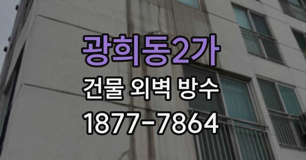광희동2가 건물 외벽 방수