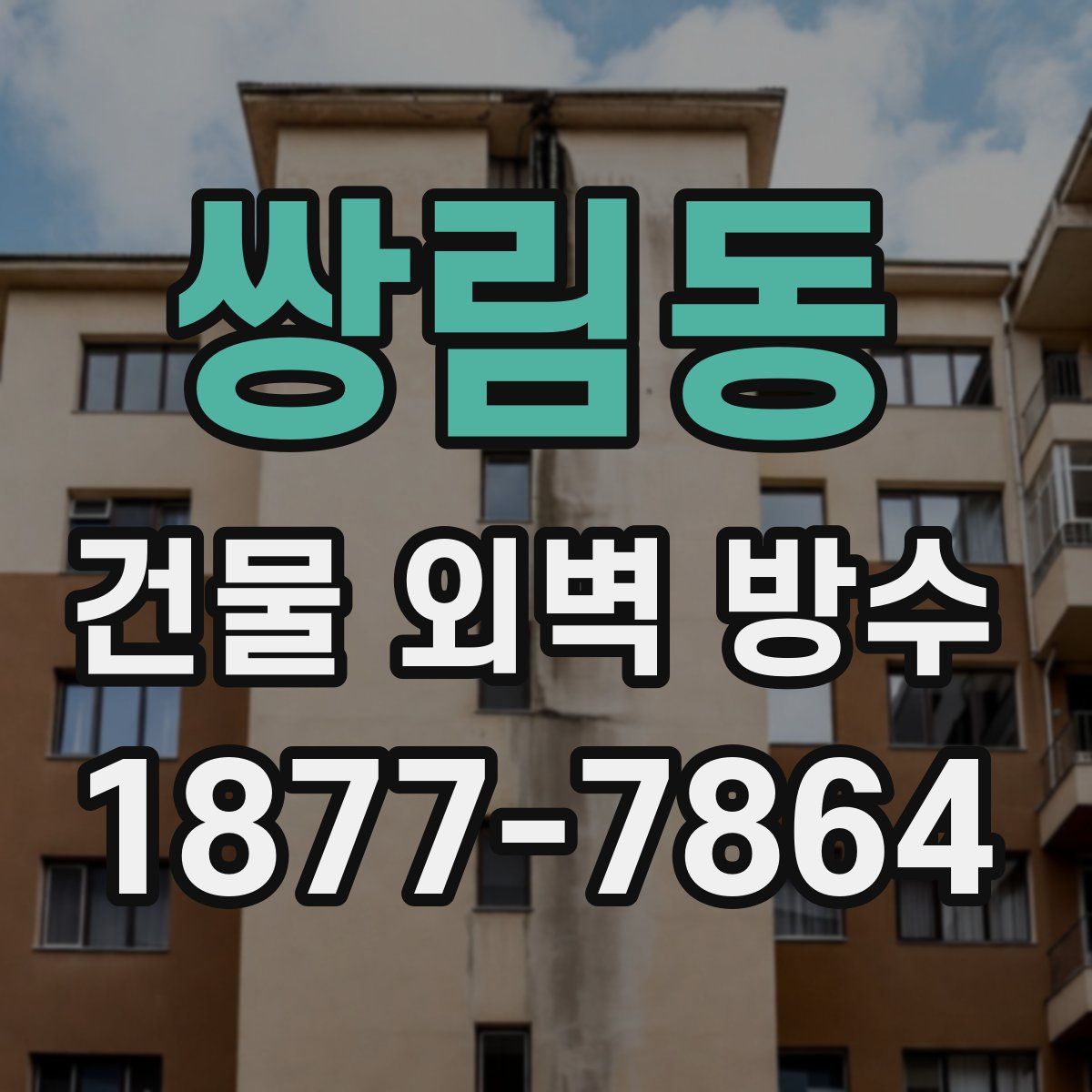 쌍림동 건물 외벽 방수