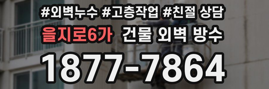 을지로6가 건물 외벽 방수