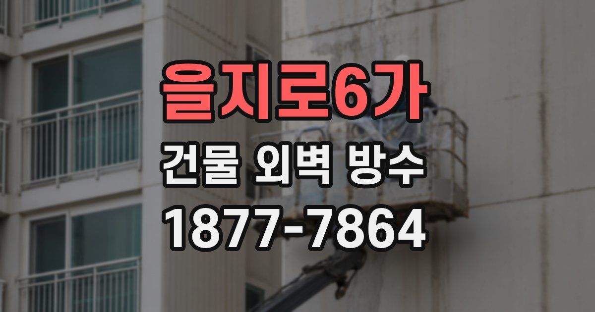 을지로6가 건물 외벽 방수