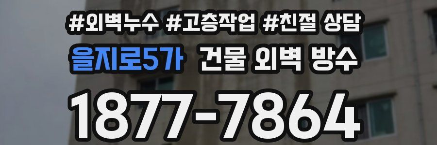 을지로5가 건물 외벽 방수
