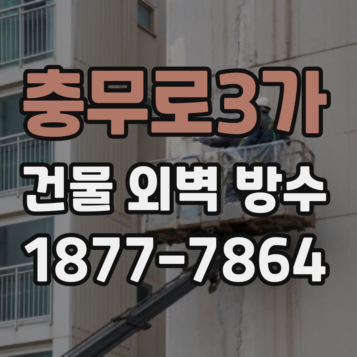 충무로3가 건물 외벽 방수