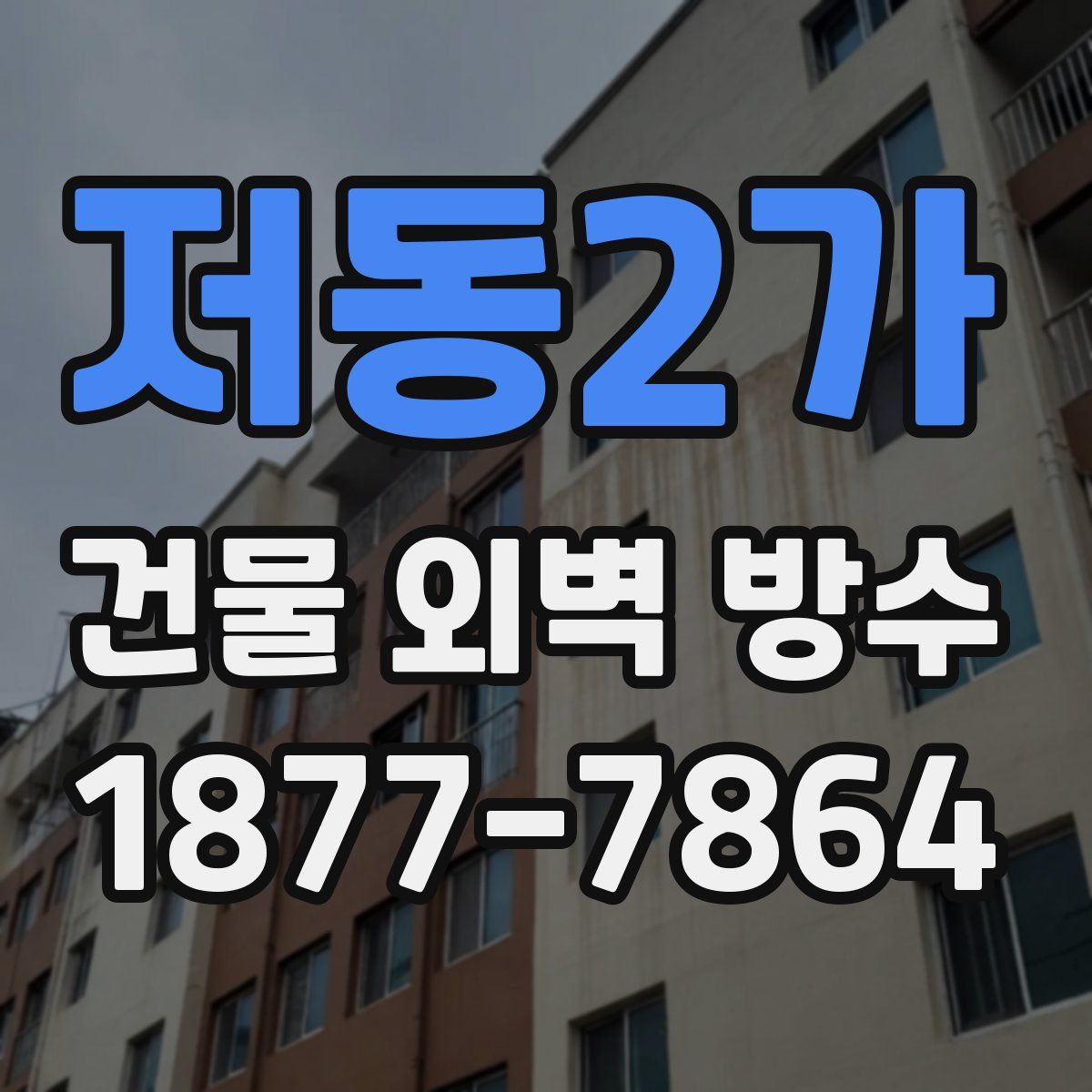 저동2가 건물 외벽 방수