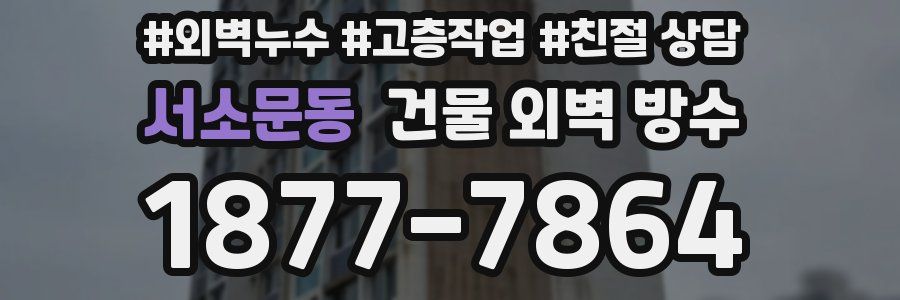 서소문동 건물 외벽 방수
