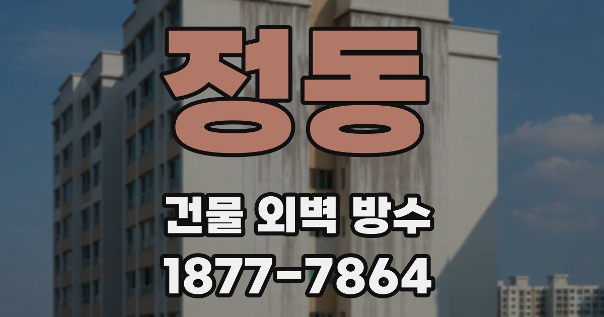 정동 건물 외벽 방수