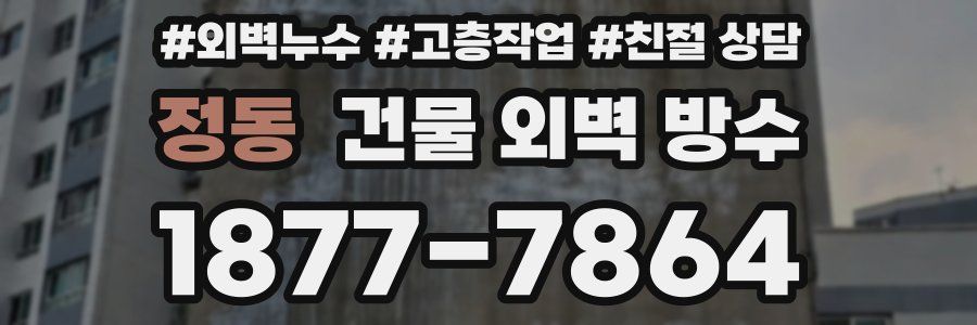 정동 건물 외벽 방수