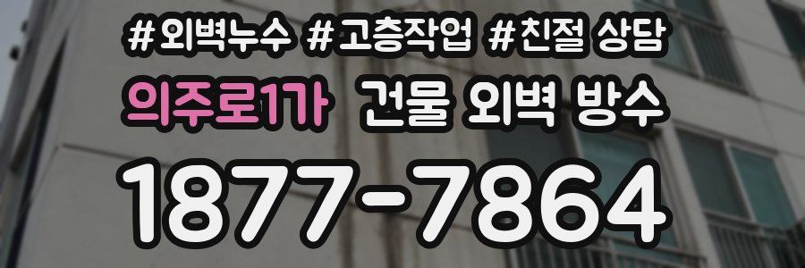 의주로1가 건물 외벽 방수