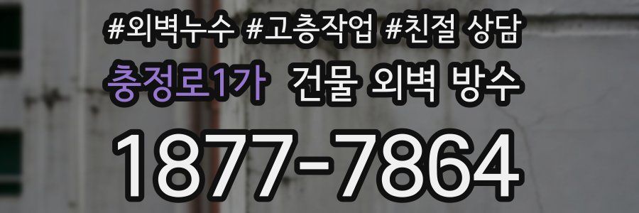 충정로1가 건물 외벽 방수