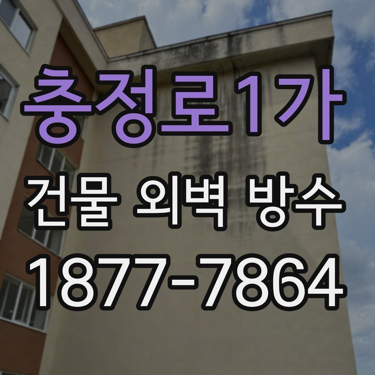 충정로1가 건물 외벽 방수