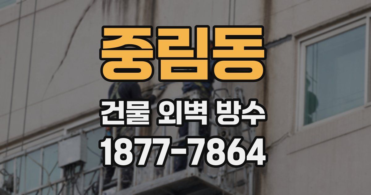 중림동 건물 외벽 방수