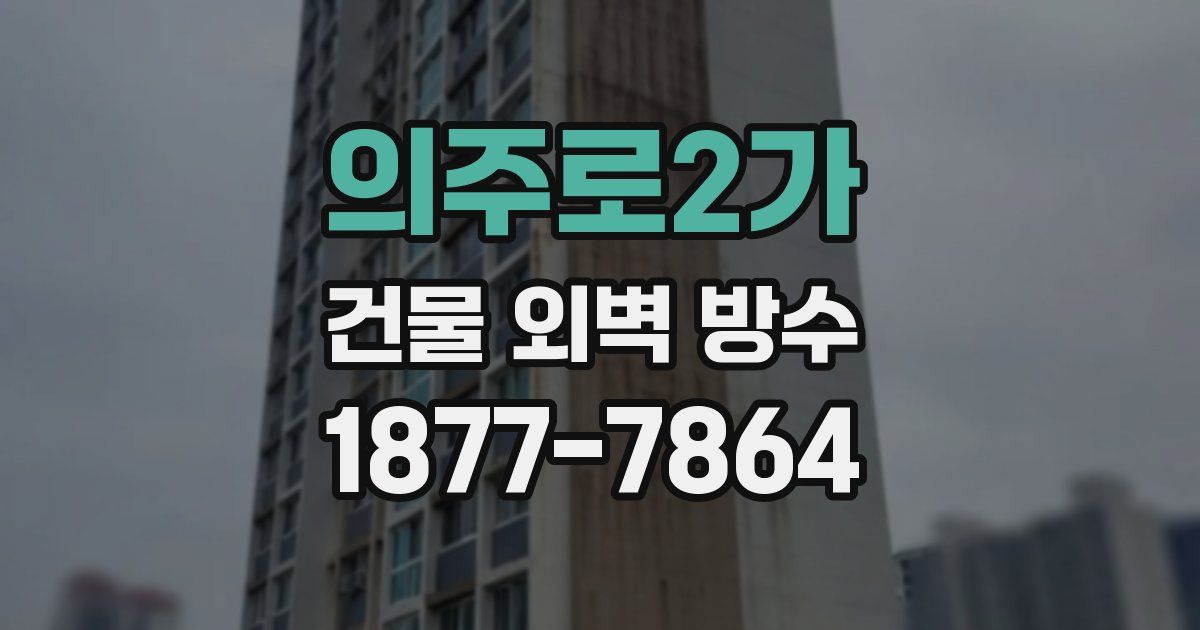 의주로2가 건물 외벽 방수