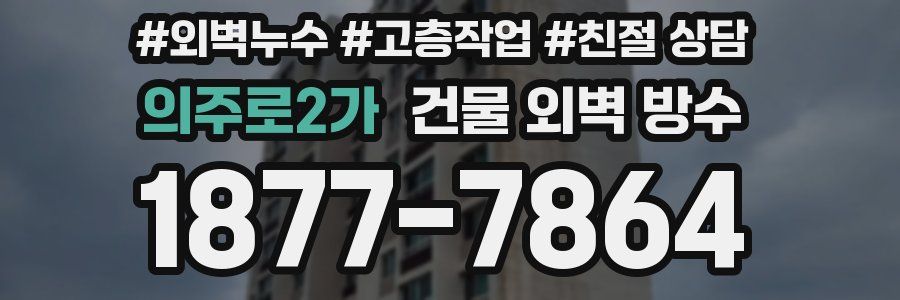 의주로2가 건물 외벽 방수