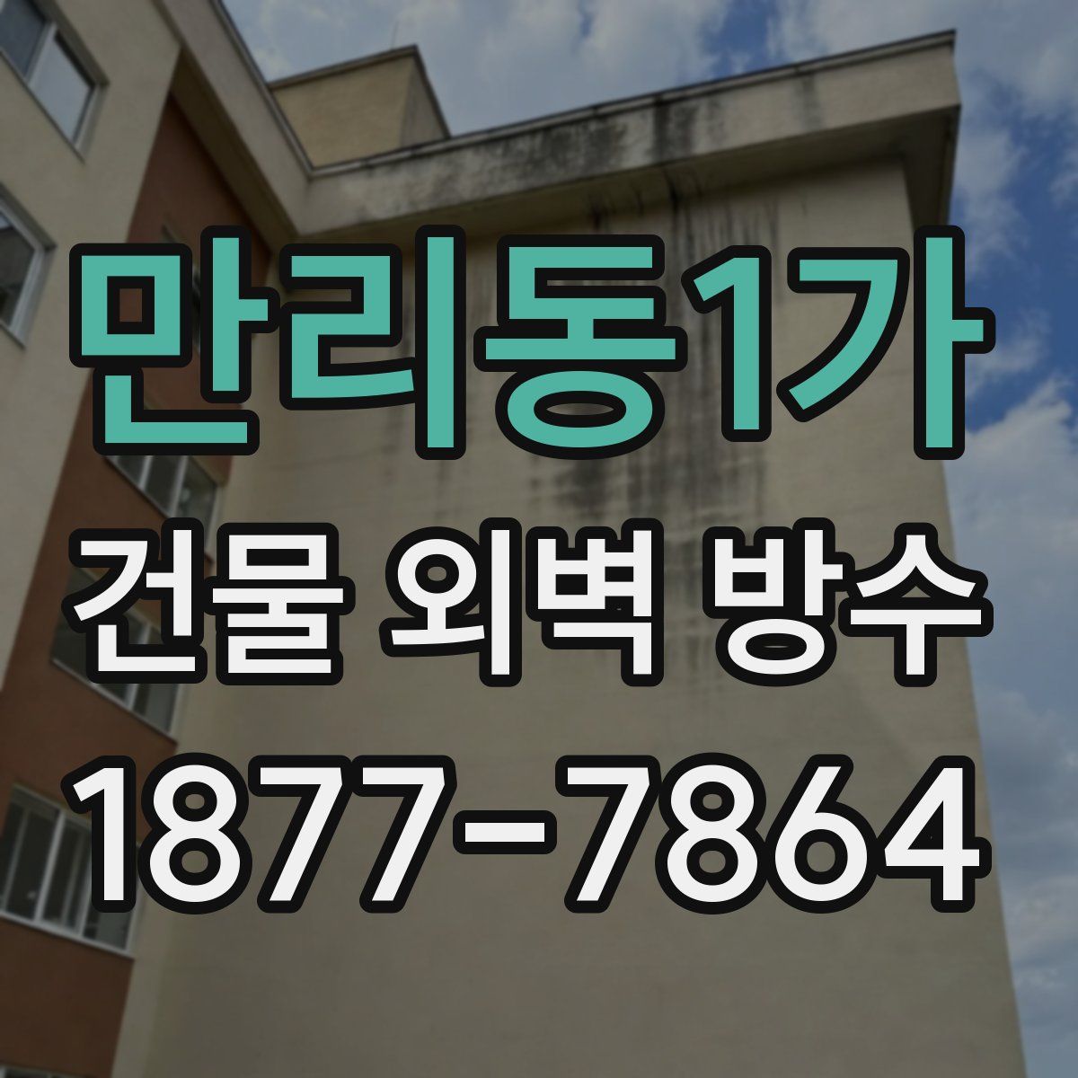만리동1가 건물 외벽 방수