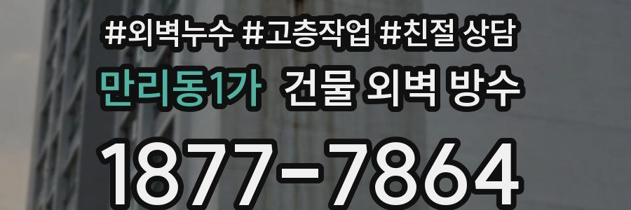 만리동1가 건물 외벽 방수