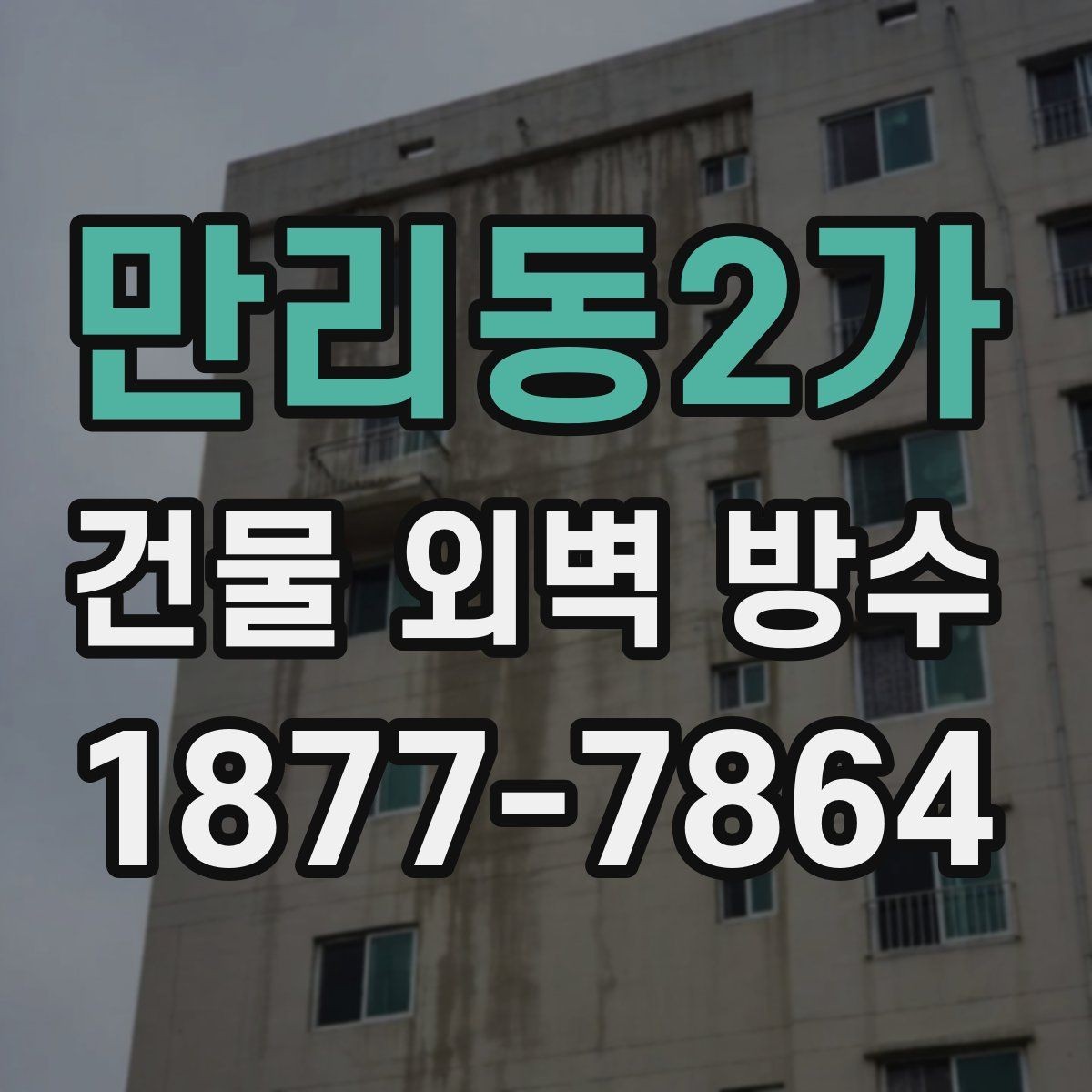 만리동2가 건물 외벽 방수 자주 묻는 질문과 확인할 내용