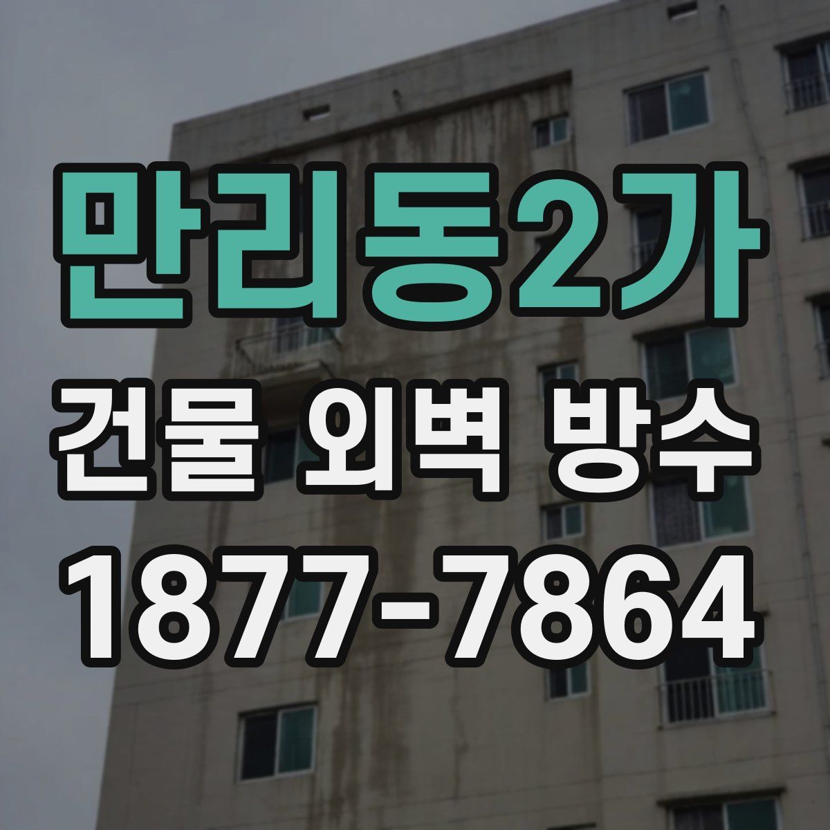만리동2가 건물 외벽 방수