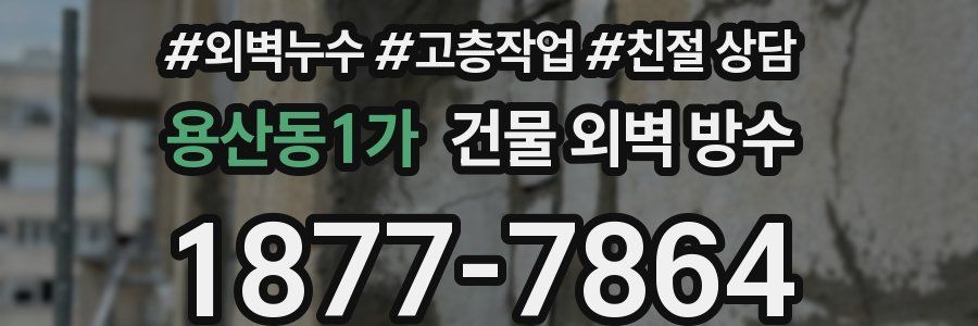 용산동1가 건물 외벽 방수